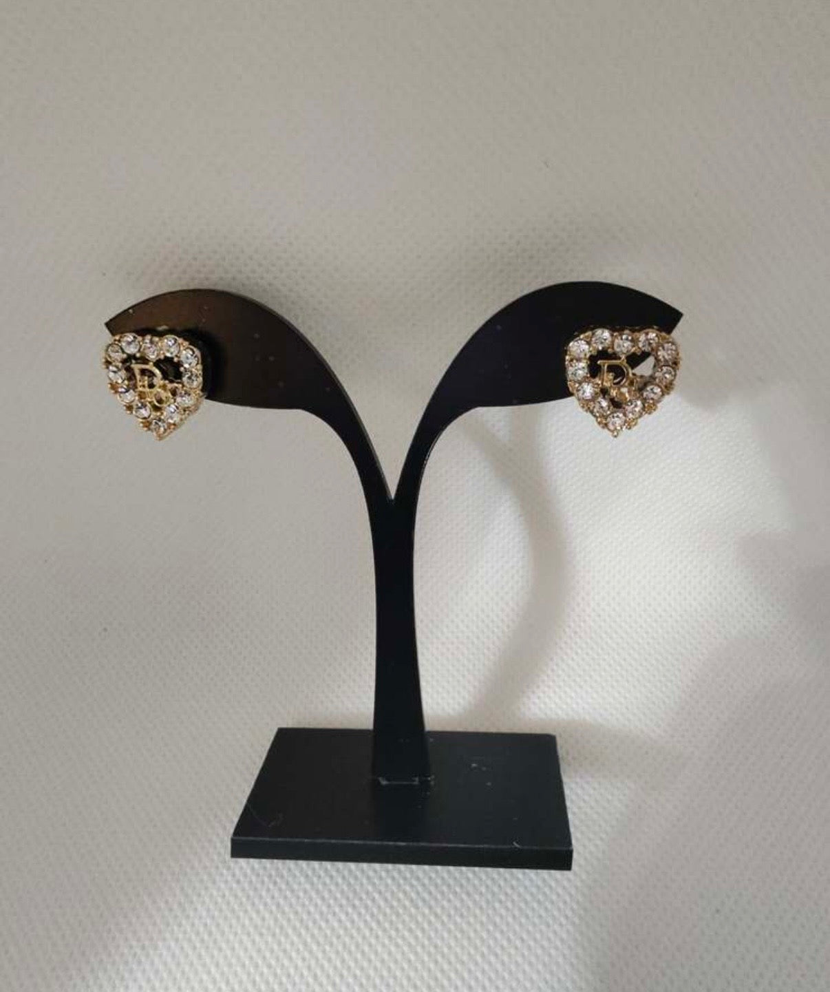 Designer inspired heart earrings