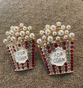 Bedazzled popcorn earrings
