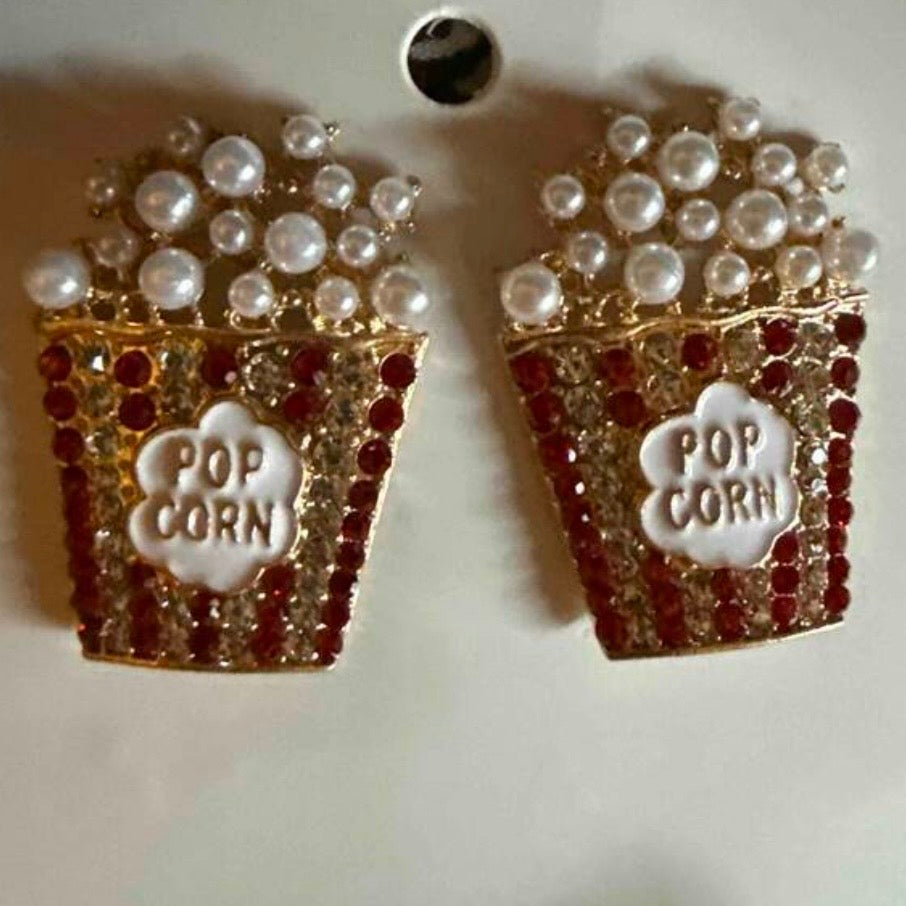 Bedazzled popcorn earrings