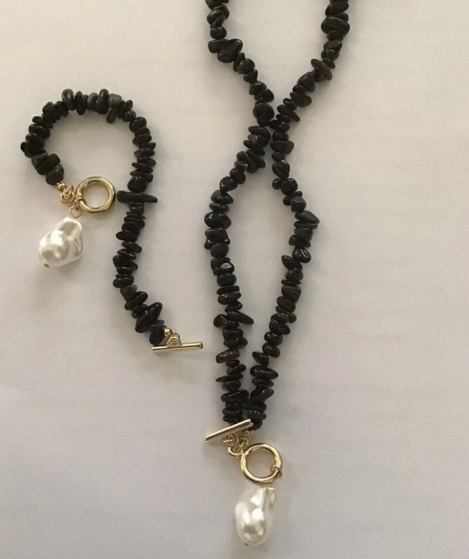 Imitation Baroque Pearl Jewelry Set